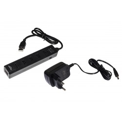 HUB 7 PORTE USB 2 0 CON ALIMENTATORE 