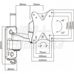 SUPPORTO LCD ORIENTABILE 13 27 