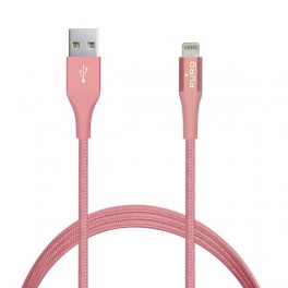 Puro Cavo MFI in Tessuto ORO ROSA Puro Cavo MFI in Tessuto + Connettore Alluminio per Dispositivi Ligthning, 2 4A, 1m ORO ROSA