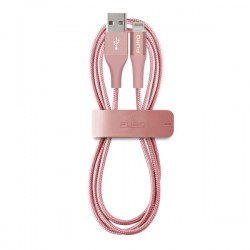 Puro Cavo MFI in Tessuto ORO ROSA Puro Cavo MFI in Tessuto + Connettore Alluminio per Dispositivi Ligthning, 2 4A, 1m ORO ROSA
