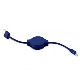 Puro Icon Cavo Micro Usb Retraibile 0,80m Blu Scuro
