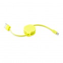 Puro Icon Cavo Micro Usb Retraibile 0,80m Giallo Fluo