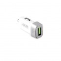 Puro Carica Batteria da Auto Fast Charger Compact 1Usb 2 4A Bianco