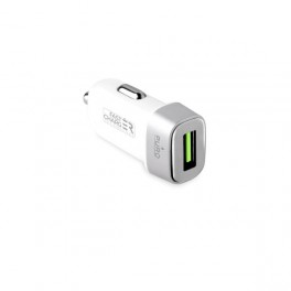 Puro Carica Batteria da Auto Fast Charger Compact 1Usb 2 4A Bianco