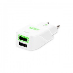 CHARGER DA VIAGGIO 2 PORTE USB FCTCV2USB34WHI  CHARGER CARICC
