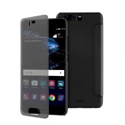 Puro Custodia Booklet Huawei P10 Con Funzione Quick View E Answer Call Nero 5 1 