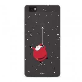 Puro Custodia Ultra Silm  03  per Puro Custodia Ultra Silm  03  per Huawei P8 Lite Merry Santa Claus Nero