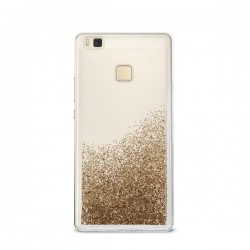 Puro Cover  PC+TPU  Sand  per Huawei P9 LITE 5 2  con liquido e glitter Oro