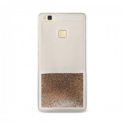 Puro Cover  PC+TPU  Sand  per Huawei P9 LITE 5 2  con liquido e glitter Oro