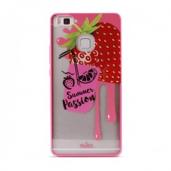 Puro Cover PC+TPU per Huawei P9 Lite 5 2   Summer Juice  Strawberry Rosso