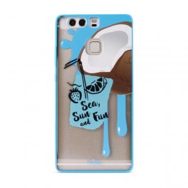 Puro Cover PC+TPU per Huawei P9 5 2   Summer Juice  Coconut Azzurro