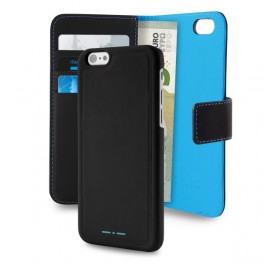 CUST  ECOP 6 6S CON FLIP ORI ITALIA IND + COVER MAGMNSTACC+3 VANI+ TASCA BANCONOTE NERO