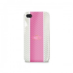 PURO COVER IPHONE 4 ROSA/BIANC SERIGRAFATA