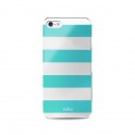 Puro Custodia Iphone 5/5s/SE   stripe   Argento/azzurro