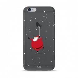 Puro Custodia Ultra Silm  03  per iPhone 6 Plus/ 6s Plus Merry Santa Claus Nero
