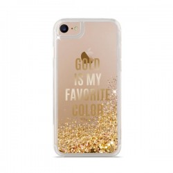 Puro Cover  Aqua  compatibile per iPhone  6/6s/7 “Gold is my favourite colour” Oro