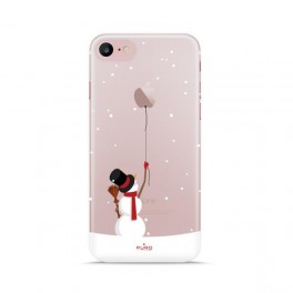 Custodia Ultra Silm  03  per iPhone 7 Me Custodia Ultra Silm  03  per iPhone 7 Merry Snowman Trasparente