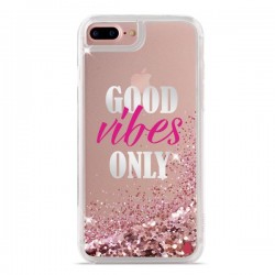 Puro Cover  Aqua  compatibile per iPhone 6 Plus / 7 Plus “Good Vibes Only” Rosa