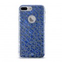 Puro Cover PC+TPU Shine Leopard per iPhone 6 Plus / 6s Plus / 7 Plus / 8Plus Blu