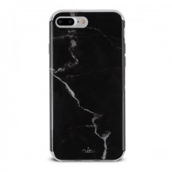 Puro Cover TPU  Marble  per iPhone 7 Plus Nero Marquina