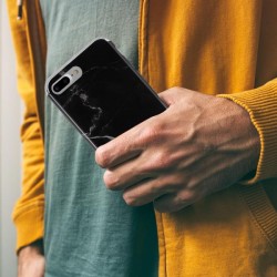 Puro Cover TPU  Marble  per iPhone 7 Plus Nero Marquina