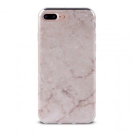 Puro Cover TPU  Marble  per iPhone 7 Plus  Rosa Portogallo