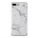 Puro Cover TPU  Marble  per iPhone 7 Plus Bianco Statuario