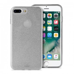 Puro Cover PC+TPU Shine per iPhone 7 Plus Argento