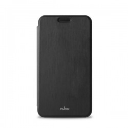 Puro Cust Ecop Samsung Galaxy A3 (2016) 4 7  Flip Oriz+Vano Carta+Stand Up+Flap Magnetica Nero