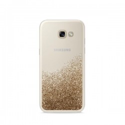 Puro Cover  PC+TPU  Sand  per Samsung Galaxy A3 2017 4 7  con liquido e glitter Oro