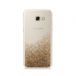 Puro Cover  PC+TPU  Sand  per Samsung Galaxy A5 2017 5 2  con liquido e glitter Oro