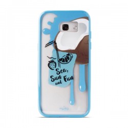 Puro Cover PC+TPU per Samsung Galaxy A5 2017 5 2   Summer Juice  Coconut Azzurro