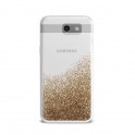Puro Cover  PC+TPU  Sand  per Samsung Galaxy J3 2017 5 0  con liquido e glitter Oro