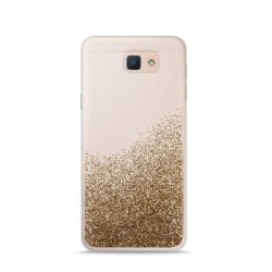 Puro Cover  PC+TPU  Sand  per Samsung Galaxy J5 2017 5 3  con liquido e glitter Oro
