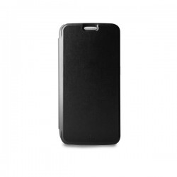 Puro Cust  PU+PC Booklet Crystal Samsung Galaxy S7 5 1  Vano Carta Retro Trasparente Nero