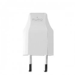 Puro Carica Batterie Da Viaggio 2 Porte Usb Verticali Bianco