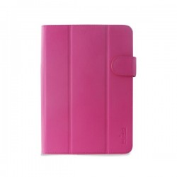 CUSTODIA UNIVERSALE 8  ROSA STAND UP+CHIUSURA MAGNET ROSA