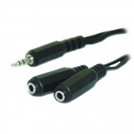 CAVO SPINA JACK 3,5 A ST 2 PRESE JK 3,5 Cavo da spina jack ø3,5 Stereo a 2 prese jack ø3,5 Stereo   0,2m
