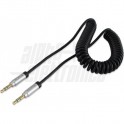 Cavo Audio Stereo 3 5mm spiral 2mt   **NERO**