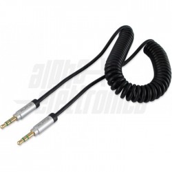 Cavo Audio Stereo 3 5mm spiral 2mt   **NERO**