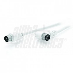 SPINA COAX 9,5 A PR 9,5 BIANCO 90° 2M 