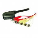 CAVO SILV  SCART   6RCA 