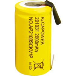 BATTERIA Ni Cd SC 1 2V 2000mA CON TERMIN Accumulatore Ni Cd SC 1 2V 2000mAh T  SaldareAccumulatore Ni Cd formato SC 1,2V 2000 