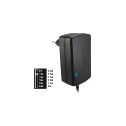 ALIMENTATORE SWITCHING 1500mA 9 12 15 18 20 24 Volt