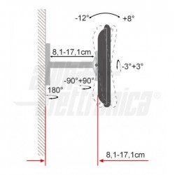 SUPPORTO LCD ORIENTABILE 23 42 Supporto TV Orientabile, 23  42    Braccio removibile
