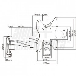 SUPPORTO LCD ORIENTABILE 23 42 