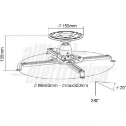 SUPPORTO UNIVERSALE PROIETTORE BIANCO 