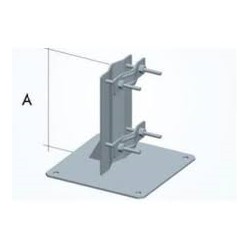 PIASTRA PER POSA TERRA PALI 250X250X5mm 35 80mm