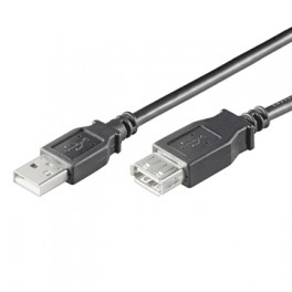 CAVO USB 2 0 A/A M/F 3 MT COLORE NERO