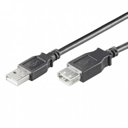 CAVO USB 2 0 A/A M/F 3 MT COLORE NERO